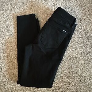 Juniors Ella Moss Black Skinny Jeans, high rise distressed jeans size 26